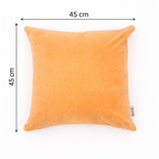 Fluwelen Katoenen Kussen - Oker Mosterd - 45x45 cm
