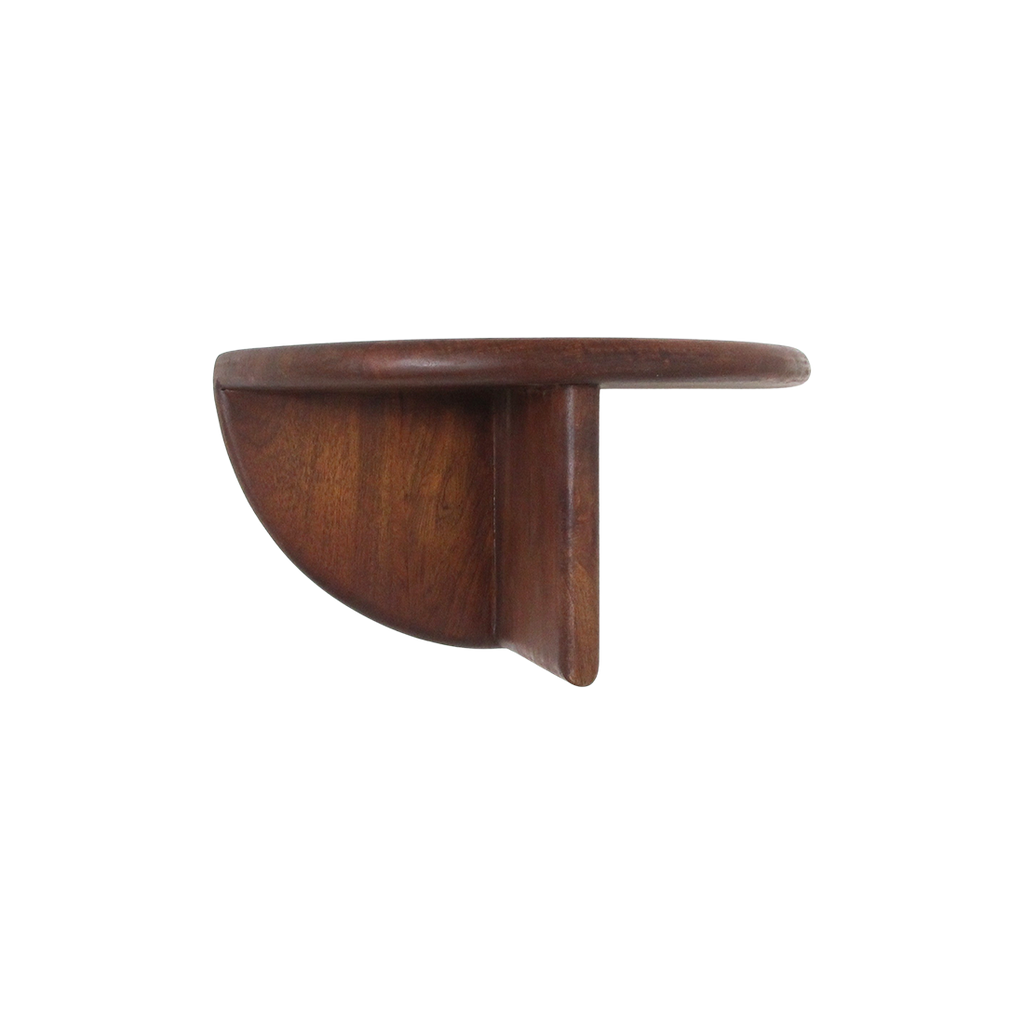 Bullnose mangohouten wandplank - 38x19x19 cm