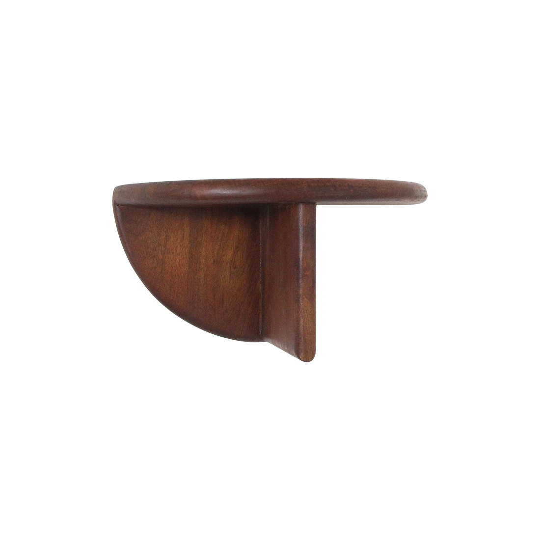 Bullnose mangohouten wandplank - 38x19x19 cm