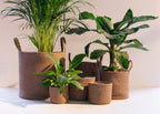 Merula pot jute met handvat oranje/groen