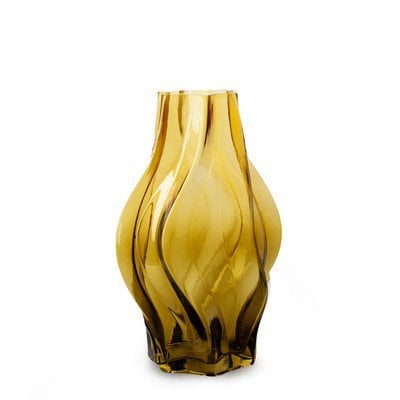 Vaas 'shelby' geel groen h25 d15,5 cm