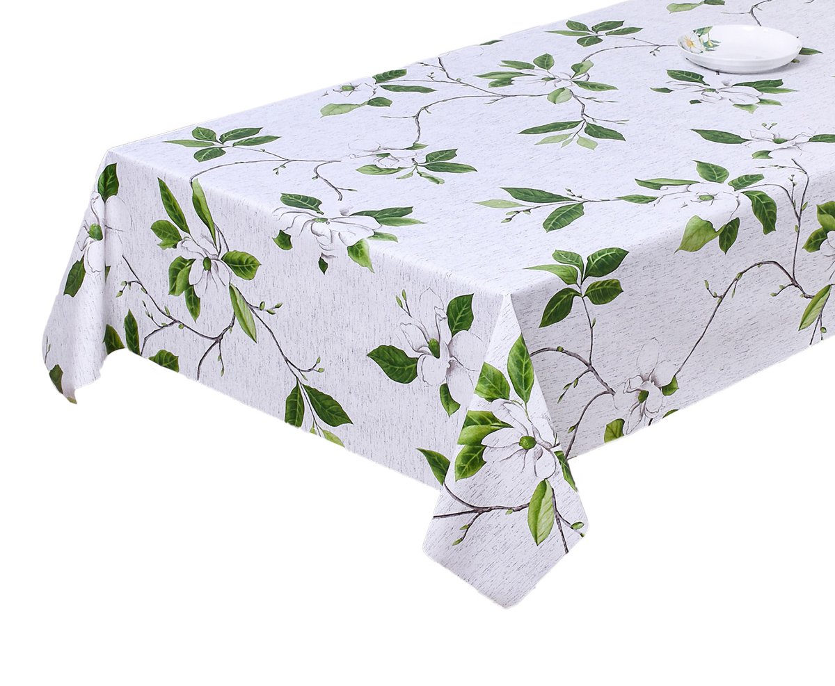Bladeren in reliëf - Wit/groen 137 xm x 20 mtr