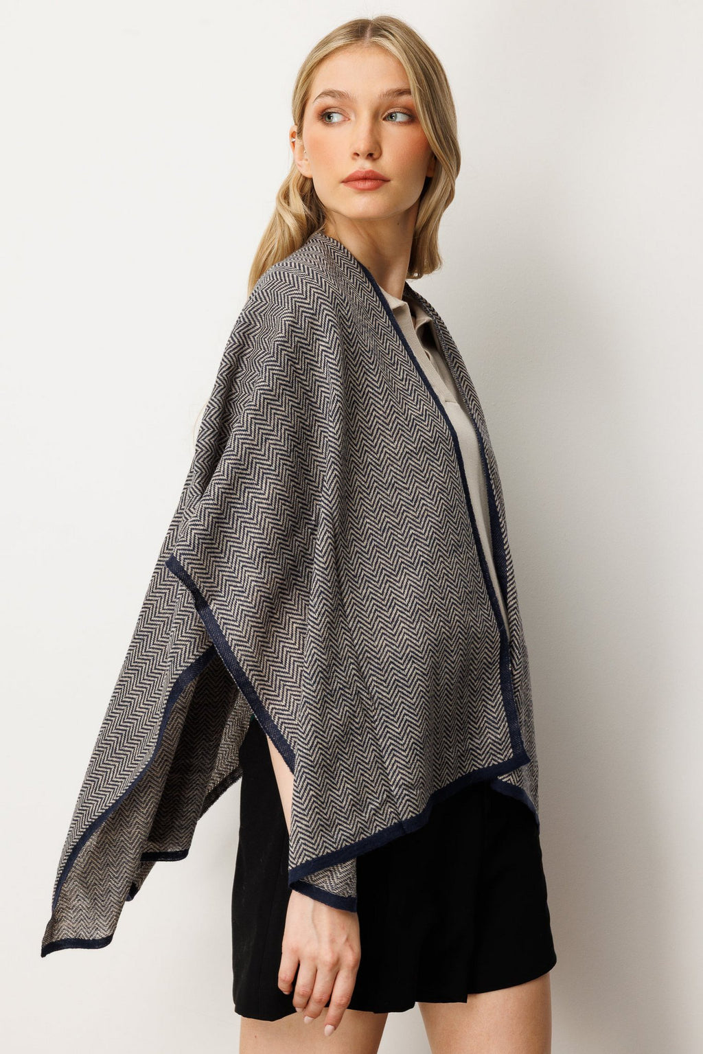 Lydia stal marine-beige