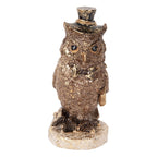 Decoratie Beeld Uil 14 cm Bruin Kunststof