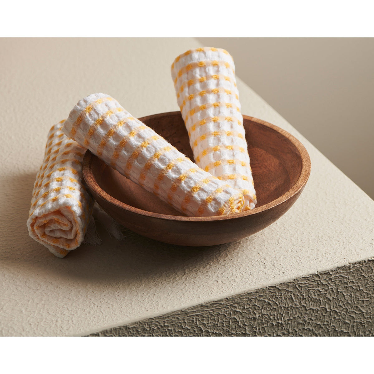 Katoenen wafelhanddoek - sneldrogend