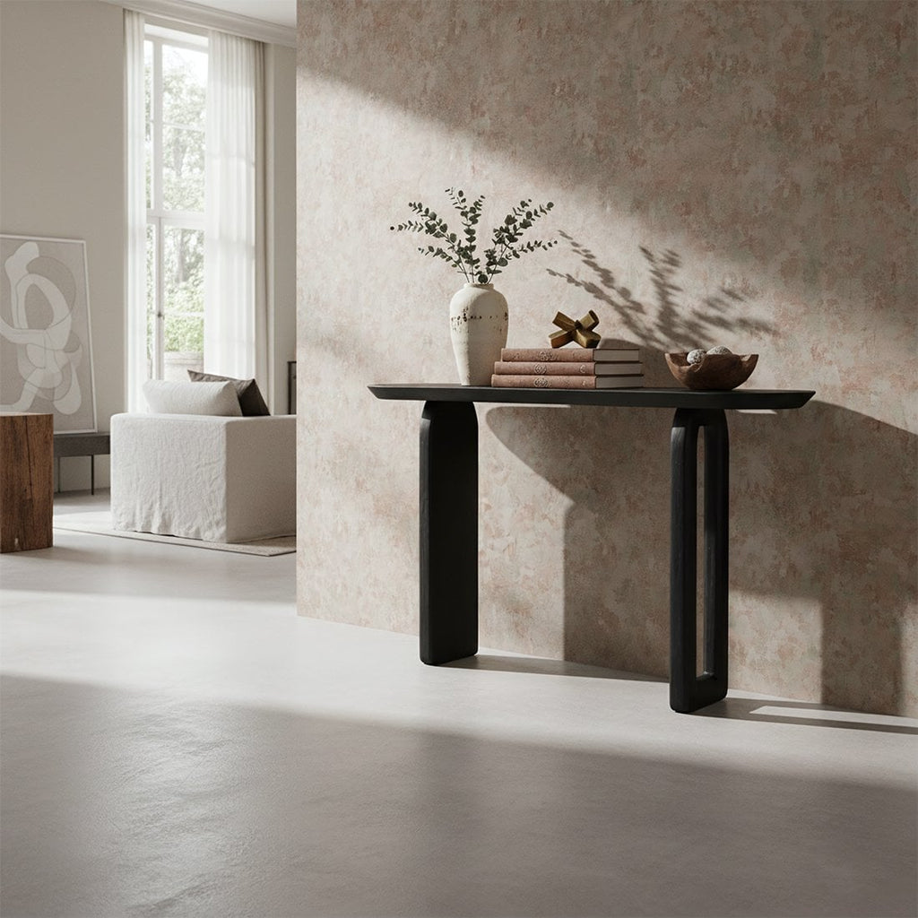 Bullnose consoletafel zwart