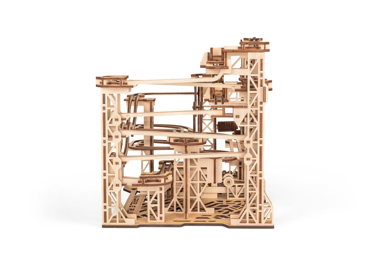 Eco Wood Art (EWA) DIY 3D Mechanische Houten Puzzel, Marble Run, 4592, 43,6x26,4x24,7 cm
