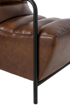 J-Line Fauteuil - leer - bruin