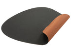 J-Line Steen placemat - kunststof - zwart