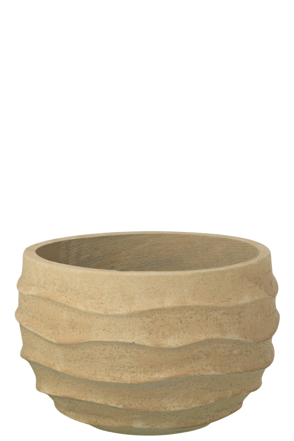 J-Line bloempot Golf + Buiten zand - steen - beige - S