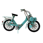 Decoratie Miniatuur Motor 27x9x17 cm Blauw IJzer Miniatuur Auto