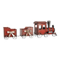Kerstdecoratie Trein 94x18x28 cm Rood Metaal