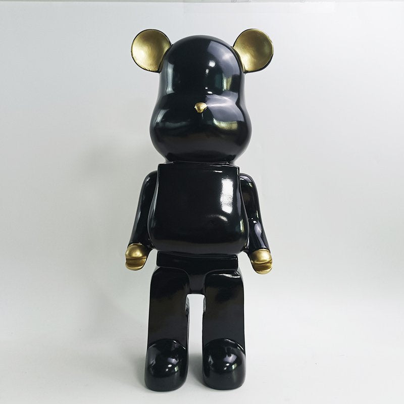 Polyresin beer 50cm zwart