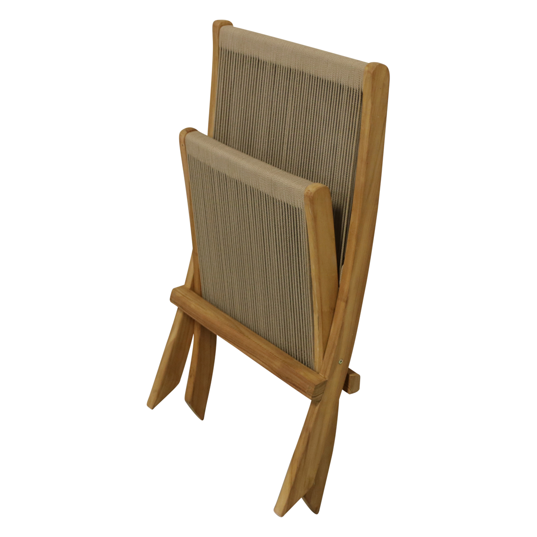 Rope opvouwbare loungestoel naturel