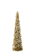 J-Line decoratie boom Sprankelend - champagne - large