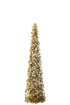 J-Line decoratie boom Sprankelend - champagne - large