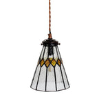 Hanglamp Tiffany Ø 15x115 cm transparant Glas Hanglamp Eettafel