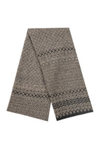 Sneeuwsjaal zwart beige