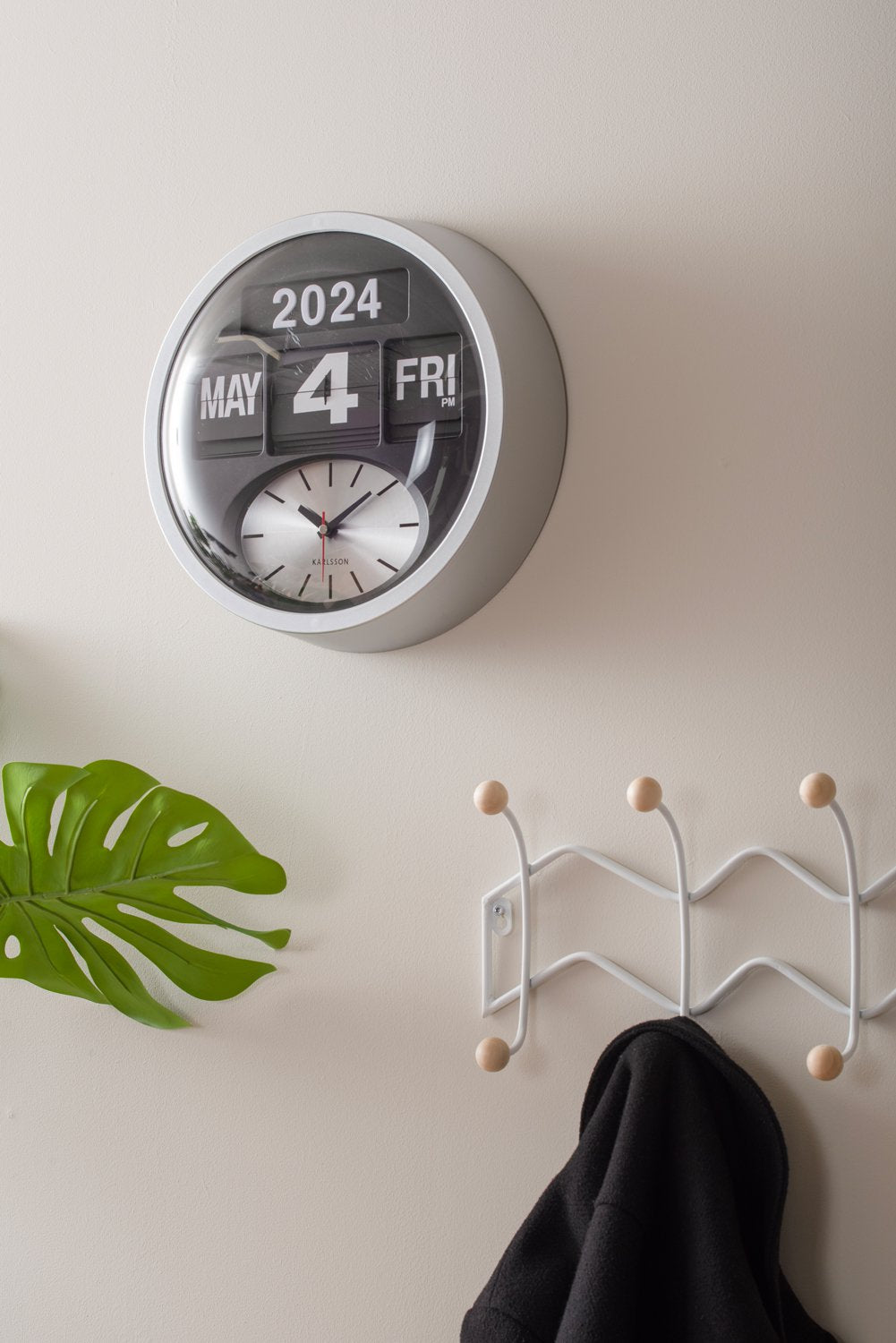 Wandklok Ronde Flip