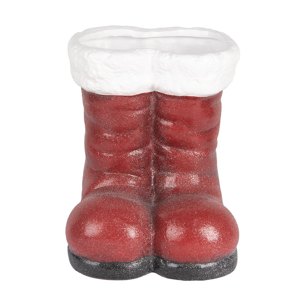 Kerstdecoratie Beeld Schoenen 22x22x23 cm Rood Terracotta