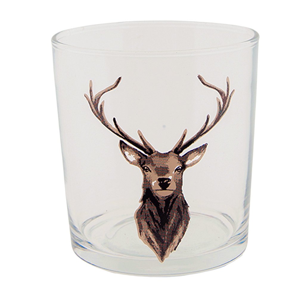 Waterglas 250 ml Bruin Glas Rendier Drinkbeker