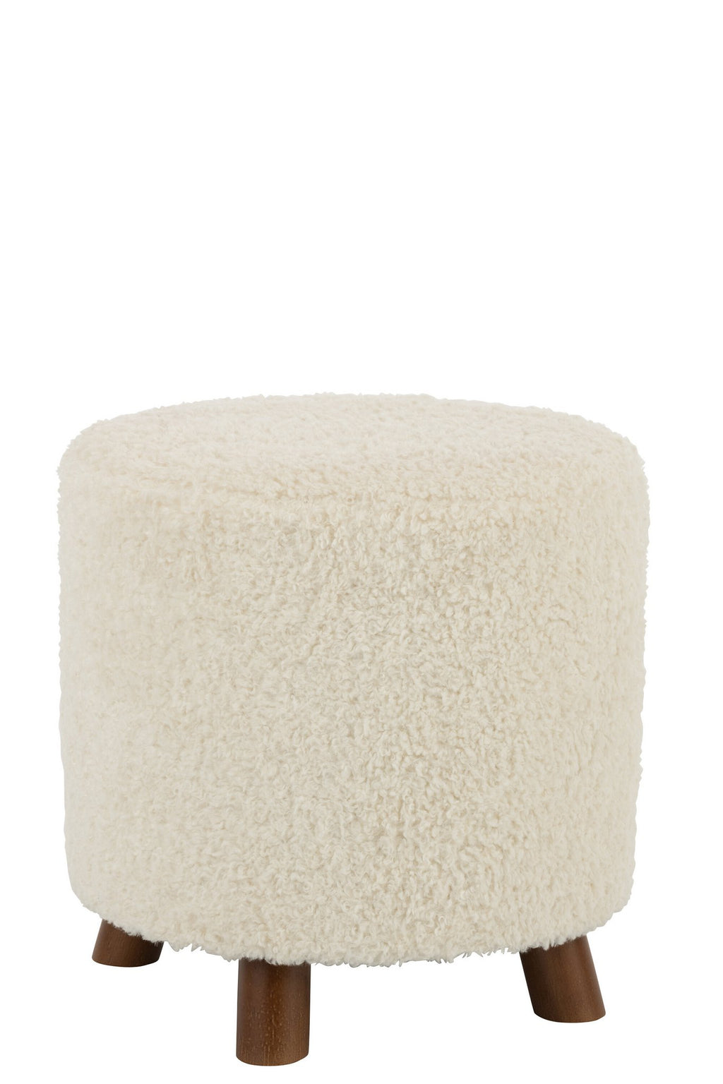 J-Line Poef Schaap Poot Polyester Wit