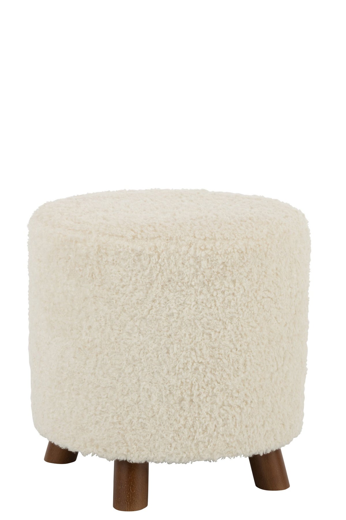 J-Line Poef Schaap Poot Polyester Wit