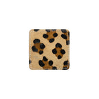 *onderzetter vierkant luipaard 9x9cm*