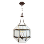 Hanglamp 40x40x190 cm transparant Glas Hanglamp Eettafel