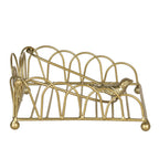 Servettenhouder 20x20x9 cm Goudkleurig IJzer Servethouder