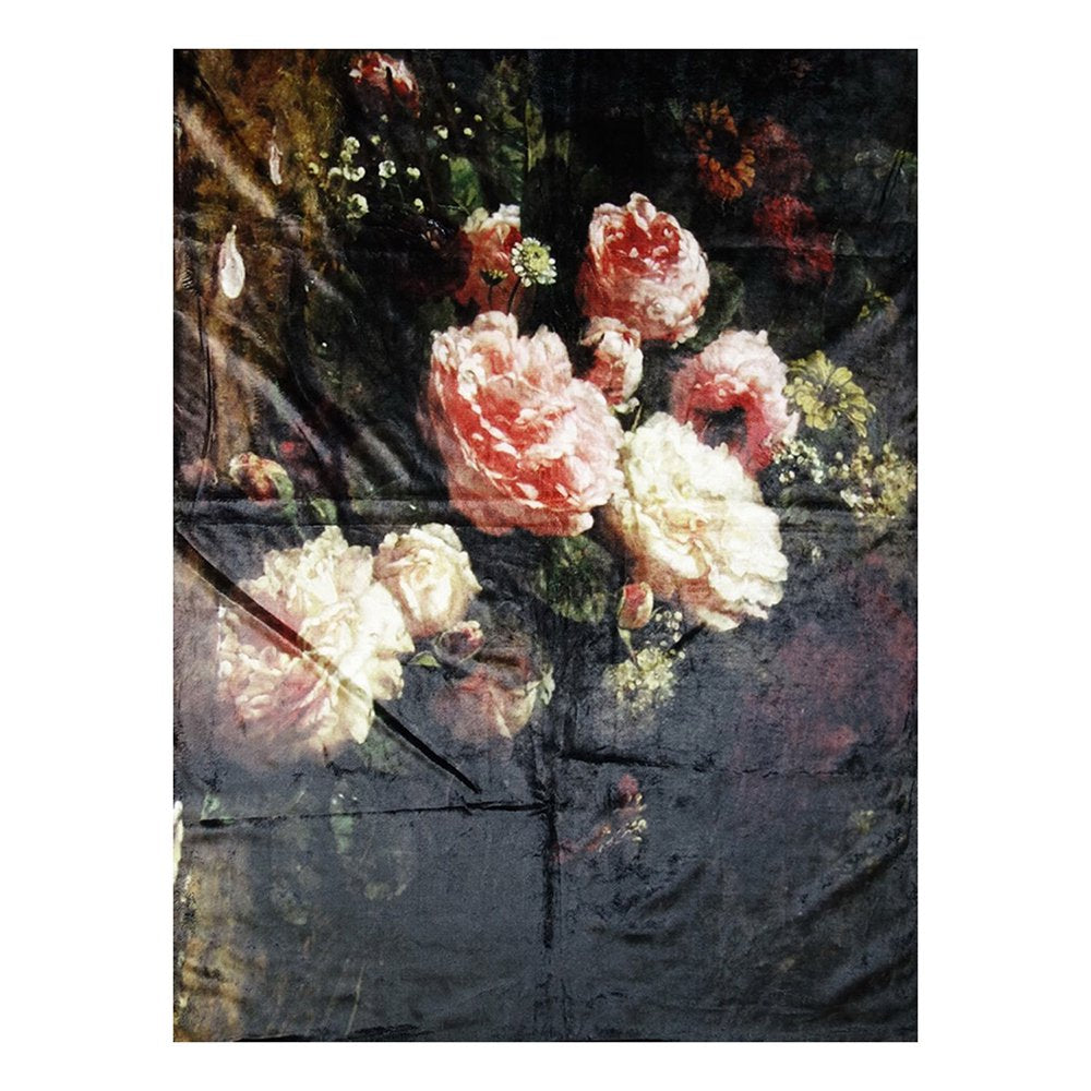 Plaid Zwart Roze, Polyester 130x170 cm