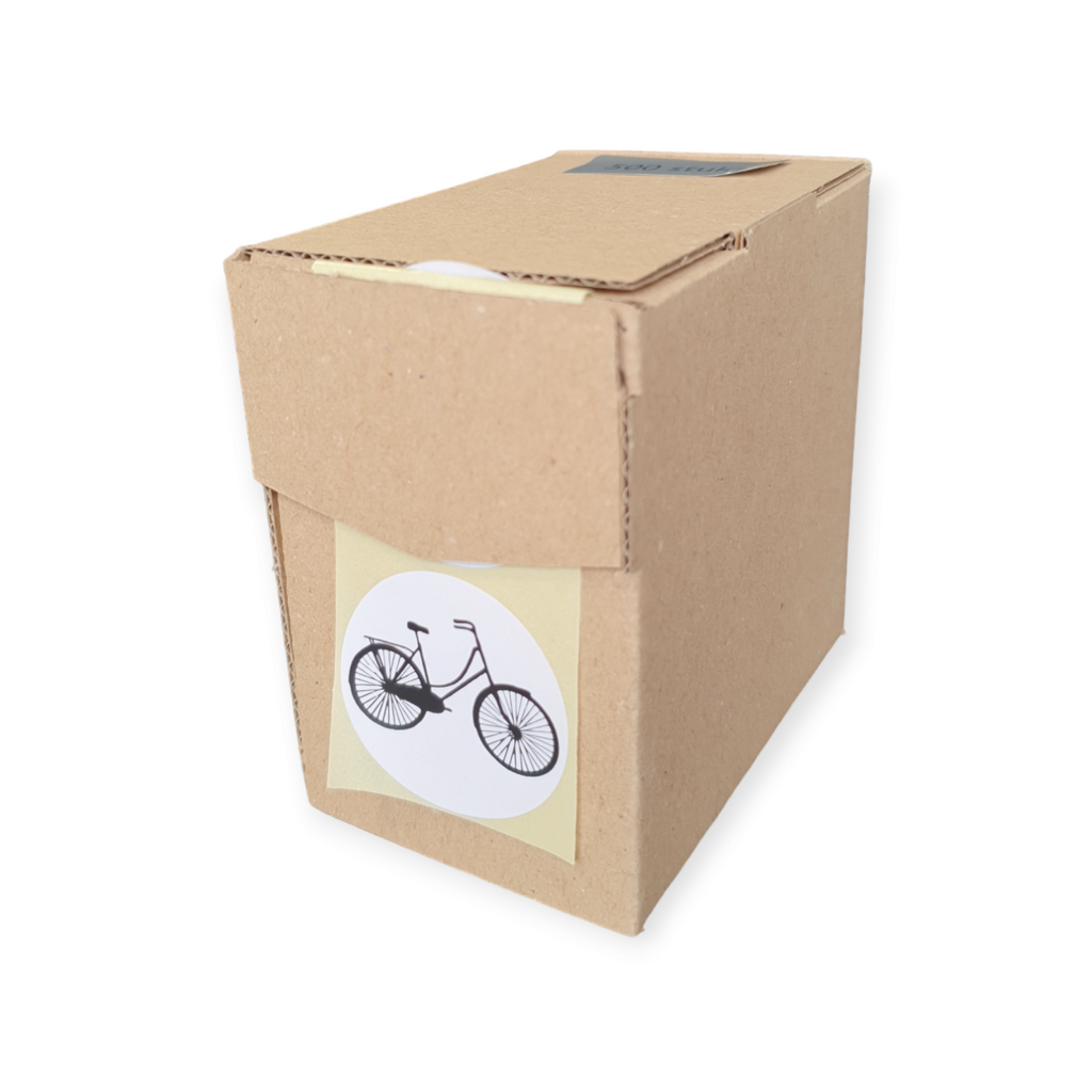 Wensetiket - Fiets - rol van 500 stuks