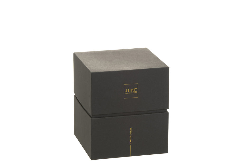 J-Line geurkaars Luxuria - Cookie Crunch - glas - brons - medium - 60U