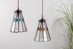 Hanglamp Tiffany Ø 15x115 cm transparant Glas Hanglamp Eettafel