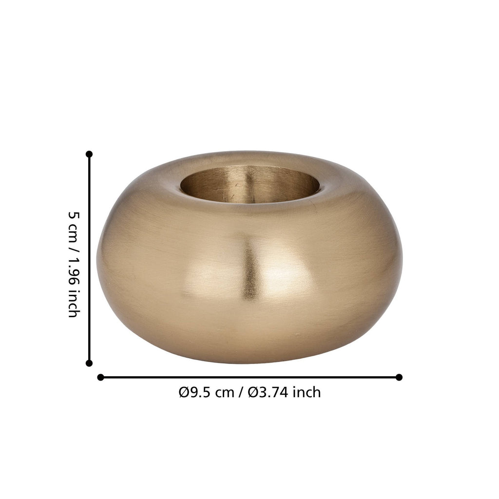 Kandelaar Jellicoe Goud 9,5x5cm