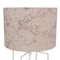 Tafellamp Ø 22x34 cm Beige Wit IJzer Bureaulamp