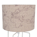 Tafellamp Ø 22x34 cm Beige Wit IJzer Bureaulamp