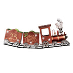 Kerstdecoratie Beeld Trein 79x15x37 cm Rood Metaal