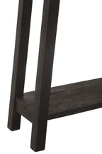 J-Line Console Vierkant Mango Hout Zwart