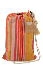 J-Line Hangmat Strepen Katoen/Polyester Oranje+Mix