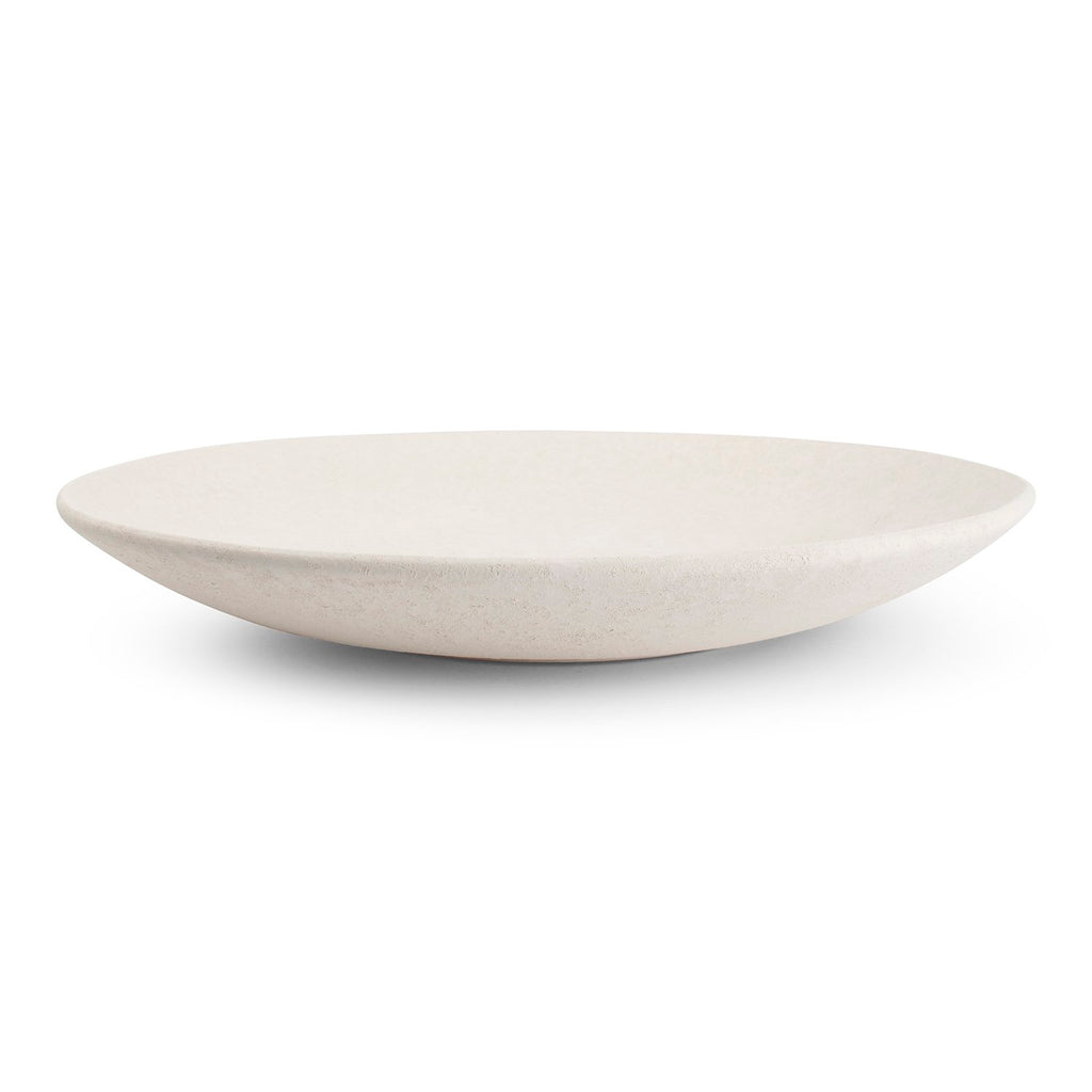 Decoratieve schaal 44cm wit Bullet