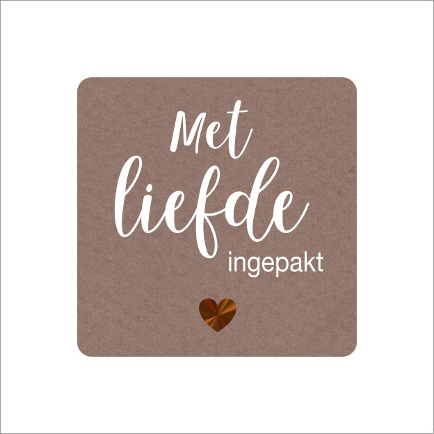 Met liefde ingepakt - wensetiket
