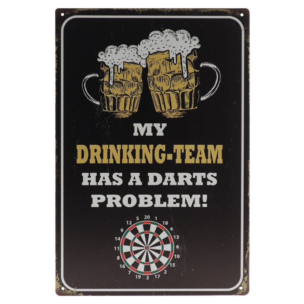 Drinkteam Retro Wandbord 30x20