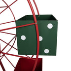 Kerstdecoratie Reuzenrad Rood Metaal