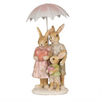 Beeld Konijn 15 cm Bruin Roze Polyresin Paasdecoratie