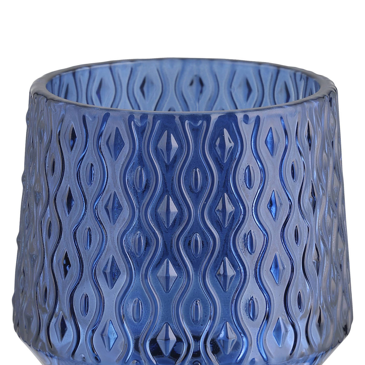 Windlicht Bezamby Blauw 14x14cm