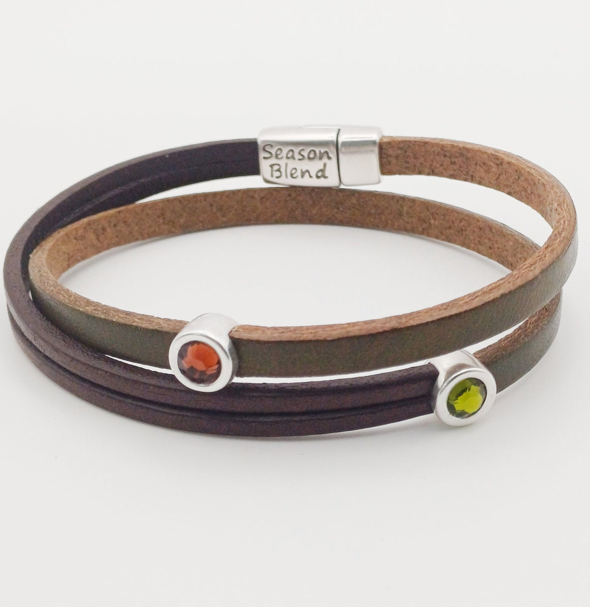 Shorty Trio dubbele leren armband