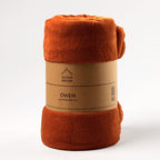 Dutch Decor Owen - Plaid 130x160 cm - Potters Clay - Oranje