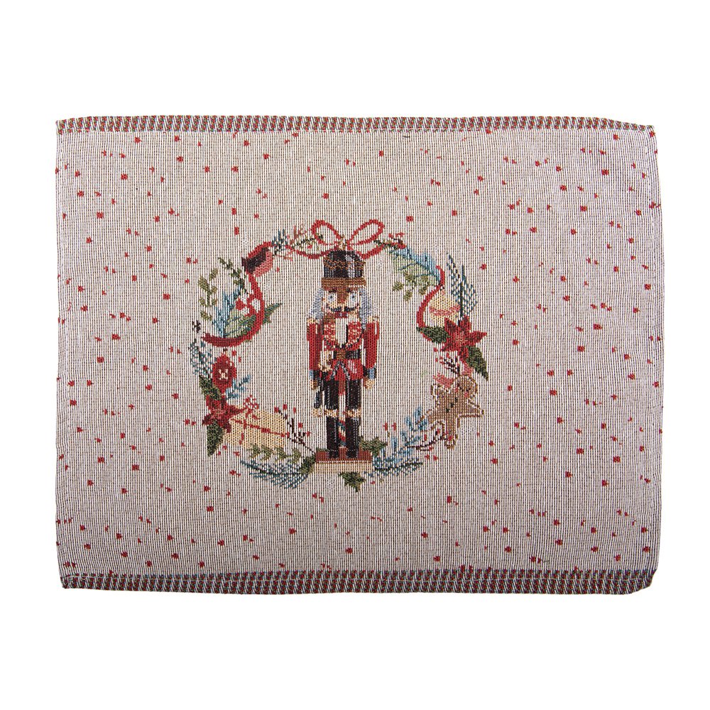 Placemats Set van 6 33x45 cm Beige Polyester