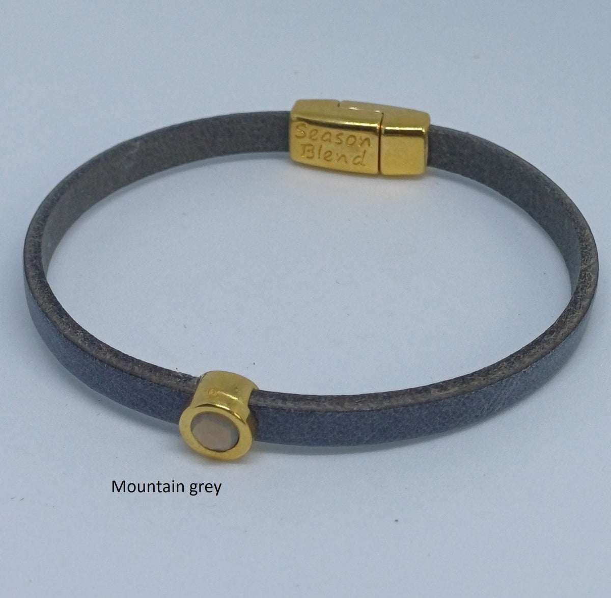 Shorty leren armband 24K verguld